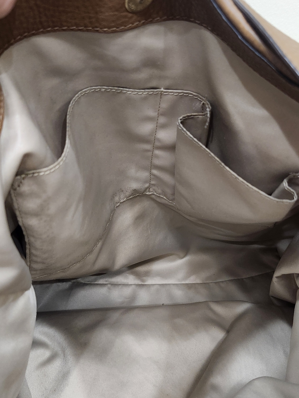 Coach Avery Pebbled Leather Shoulder Tote Hobo Satchel Bag #F23309 Saddle Brown - Picture 12 of 12